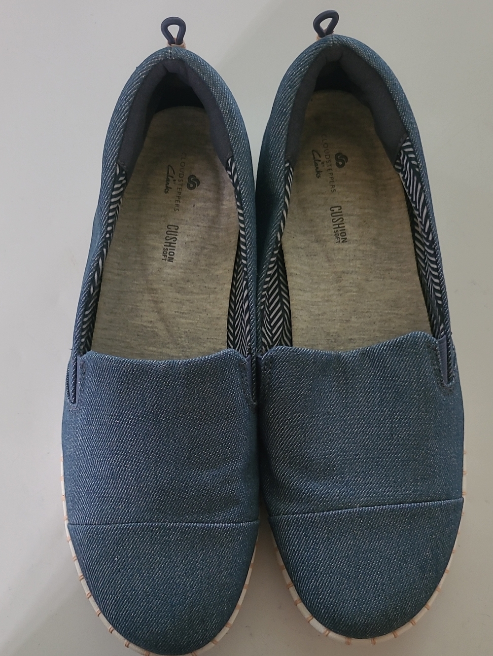 Clarks Women's Slip-On Flats in Denim Blue
